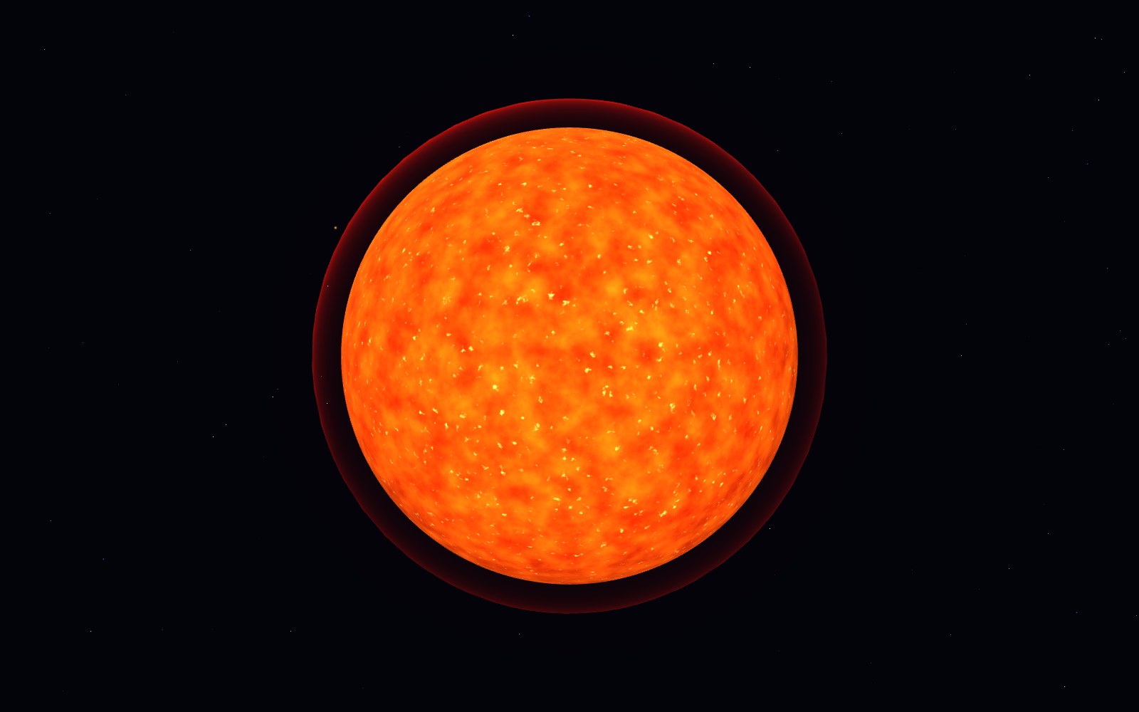 Betelgeuse, artist's impression, close-up