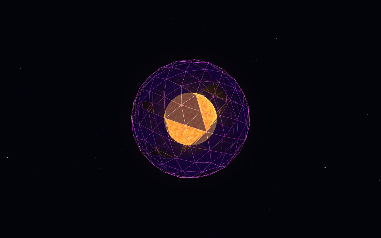 Dyson sphere, artist's impression, from another angle