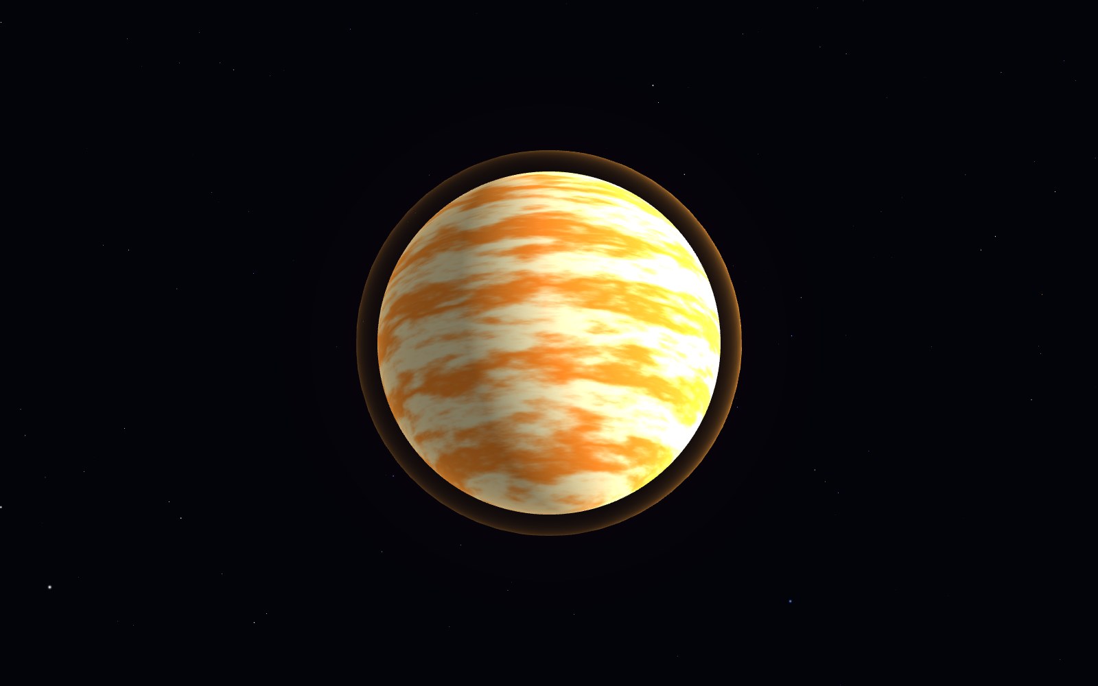 KELT-9b, artist's impression, from another angle