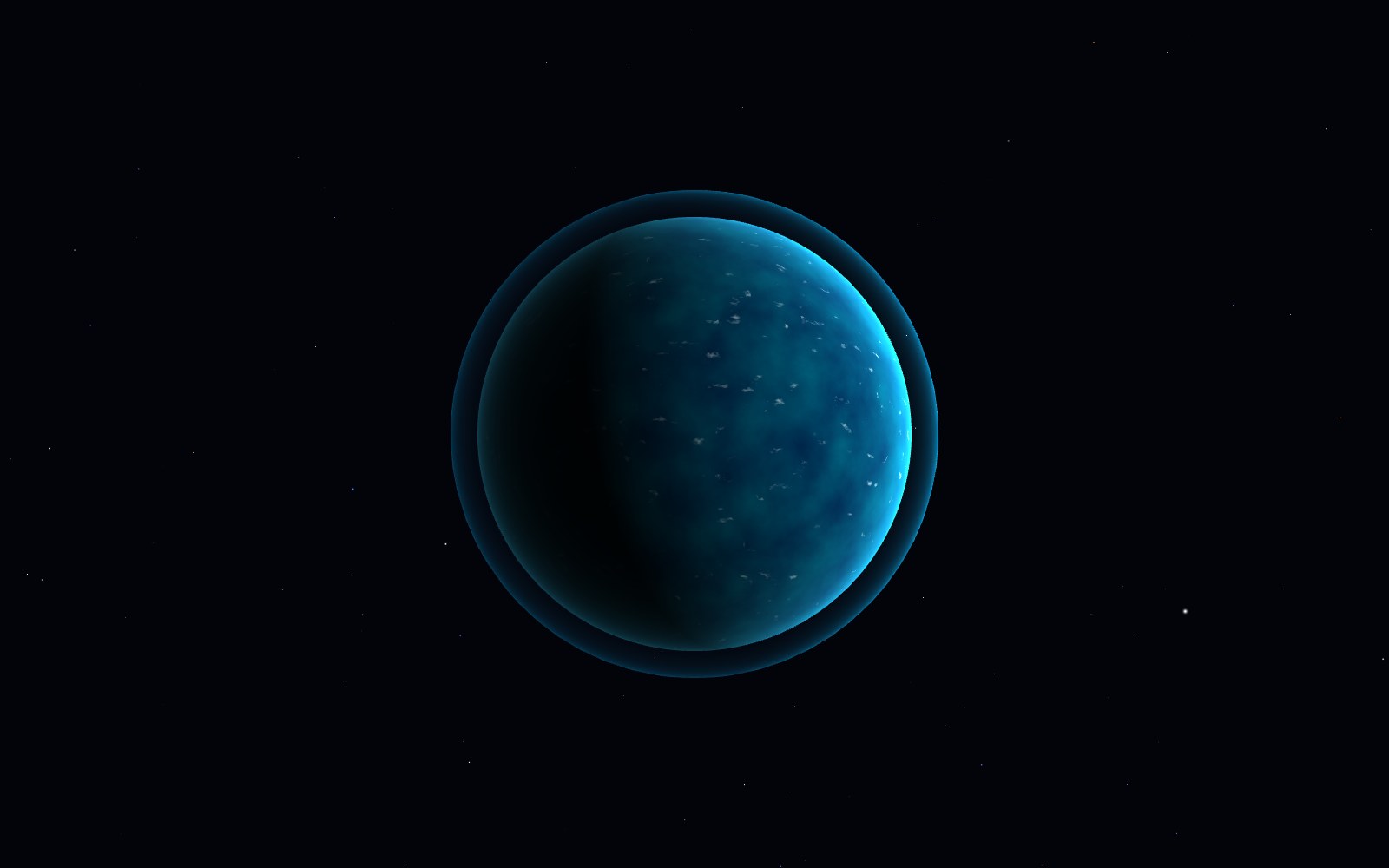 Kepler-22b, artist's impression, from another angle