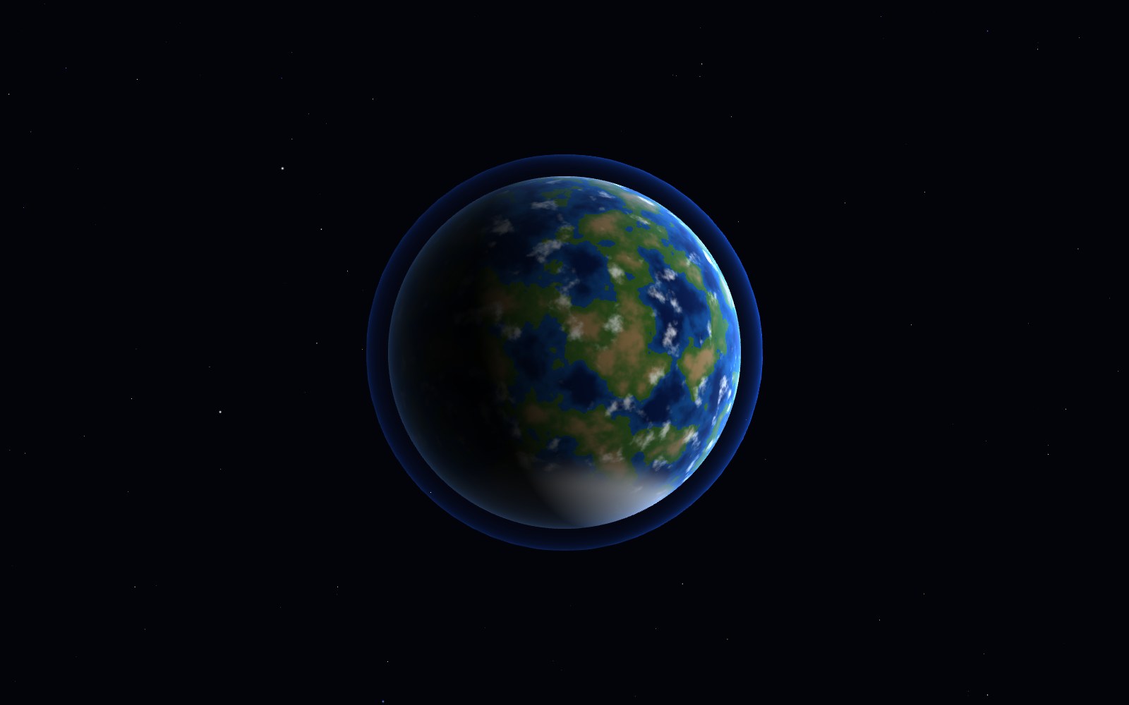 Kepler-452b, artist's impression, from another angle