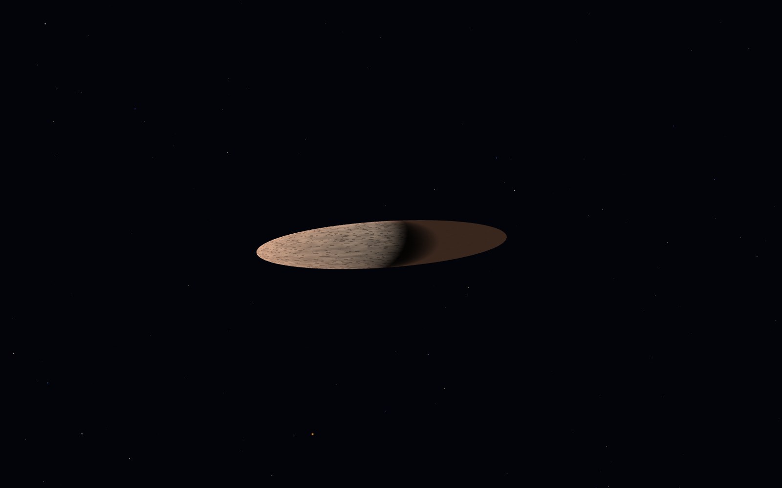 ʻOumuamua, artist's impression