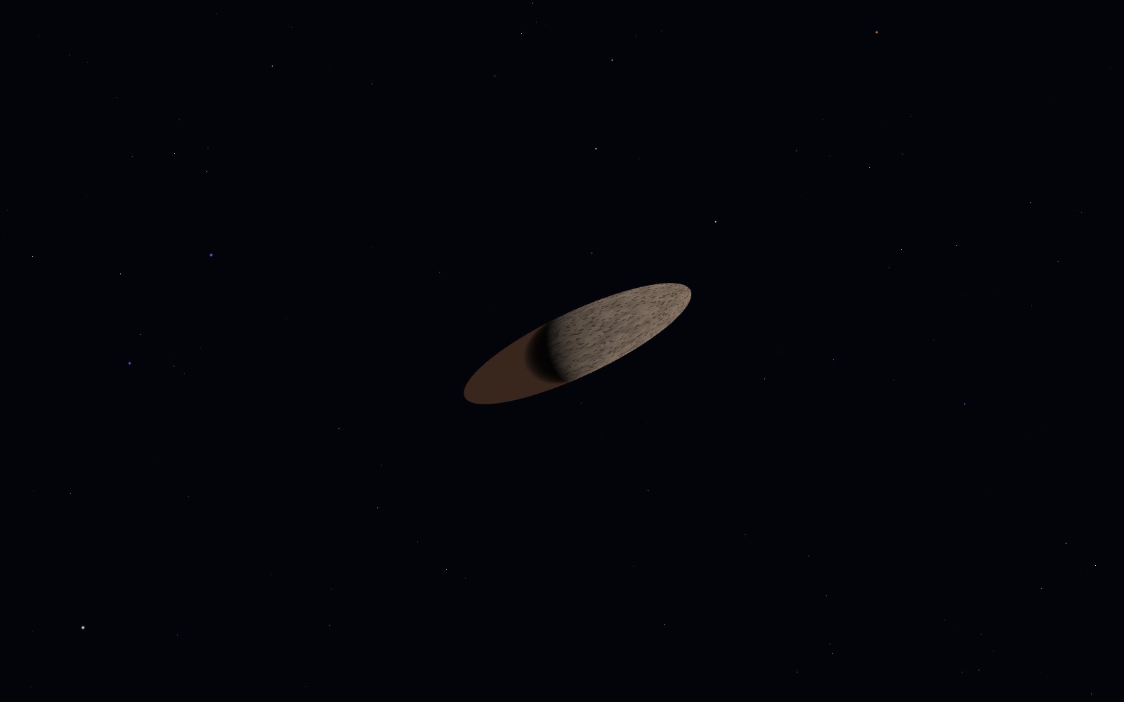 ʻOumuamua, artist's impression, from another angle
