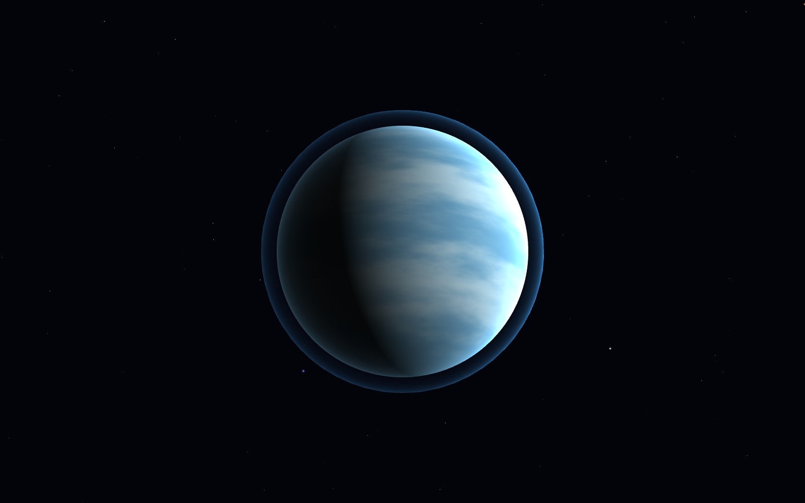 Planet Nine, artist's impression, from another angle