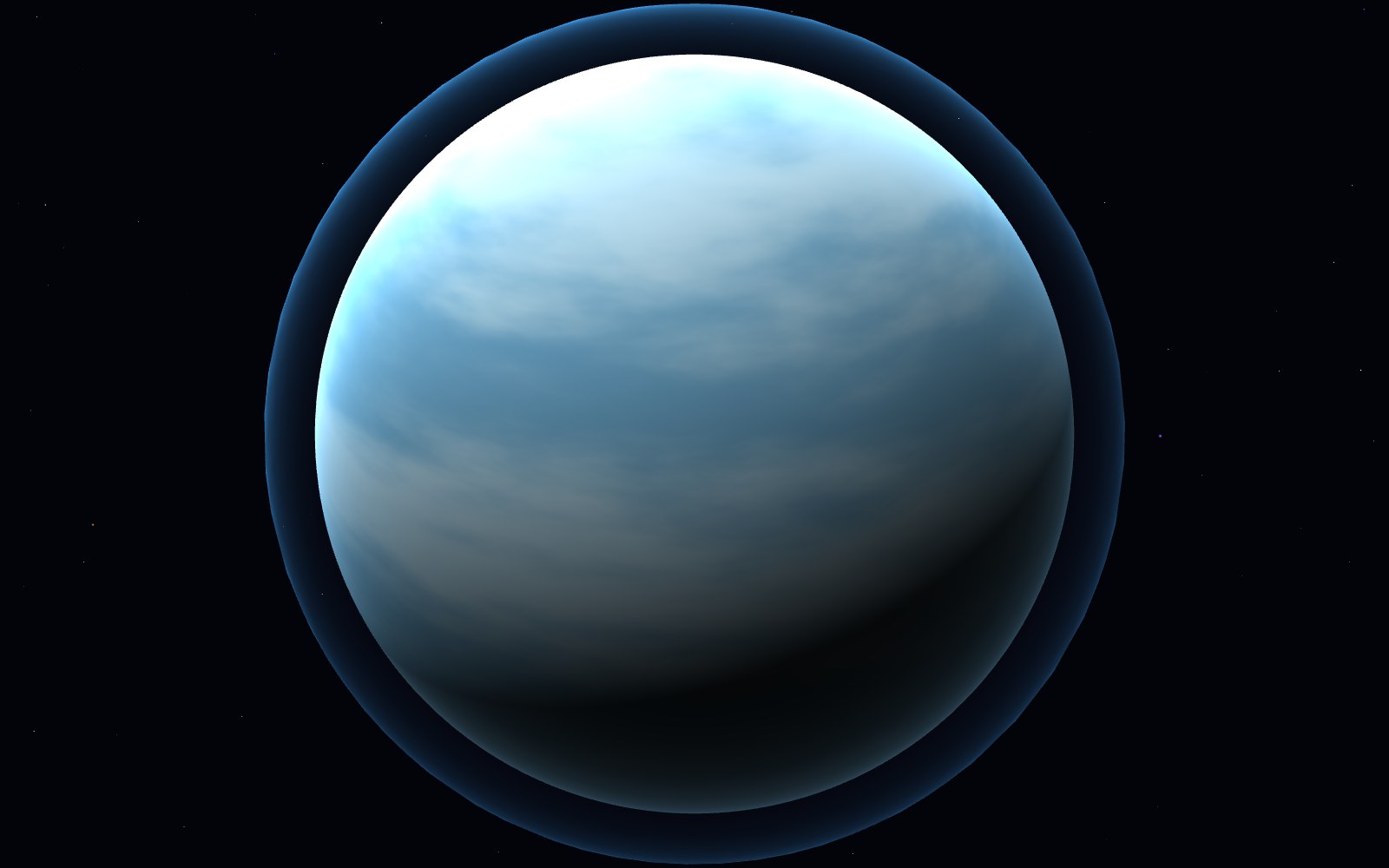 Planet Nine, artist's impression, close-up
