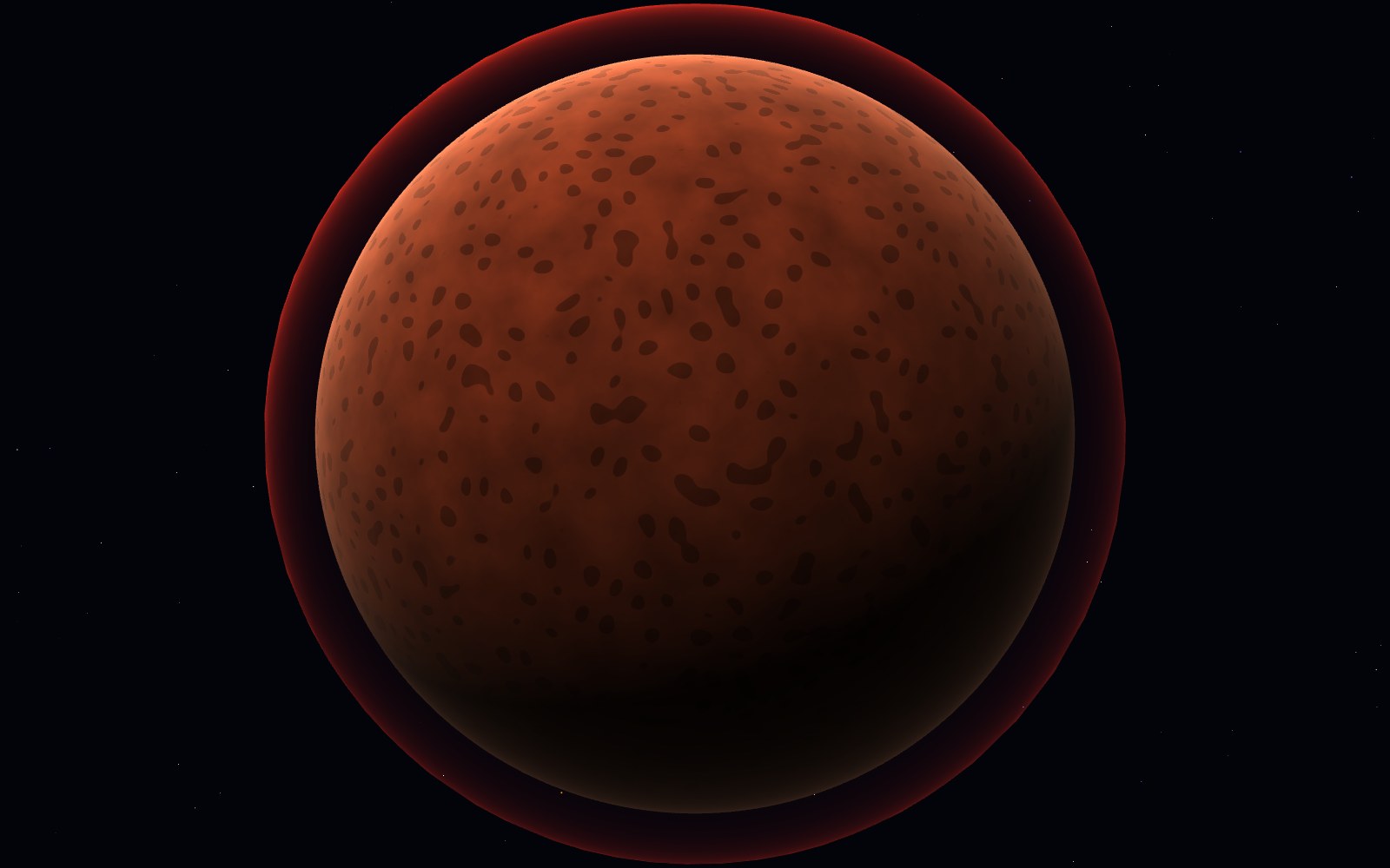 Proxima Centauri b, artist's impression, close-up