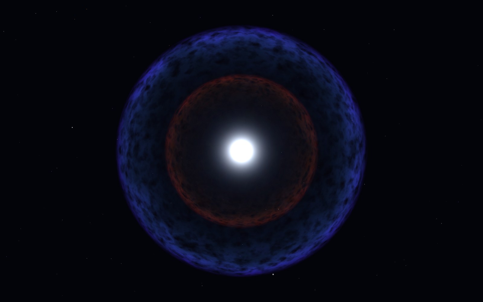 Supernova, artist's impression, 3D render, close-up