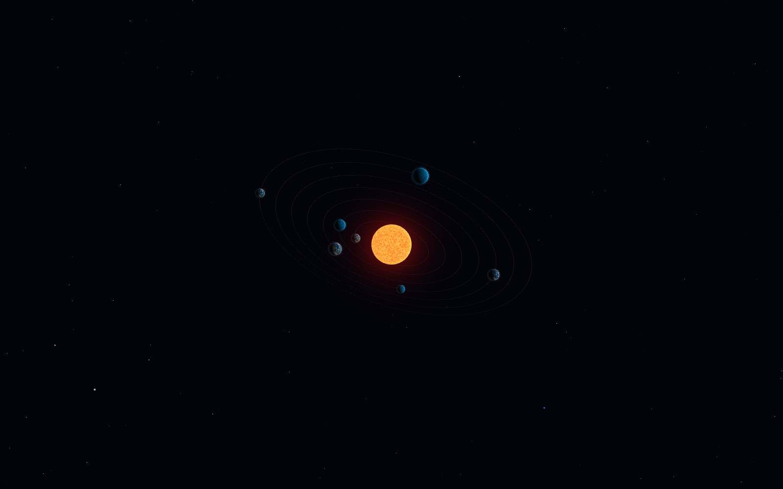 TRAPPIST-1, artist's impression, from another angle