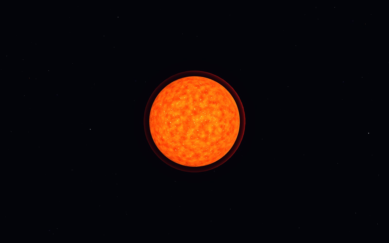 UY Scuti, artist's impression, from another angle