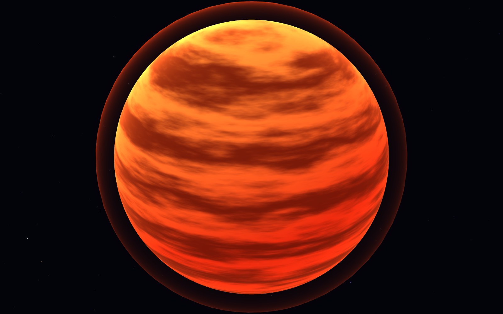WASP-76b, artist's impression, close-up